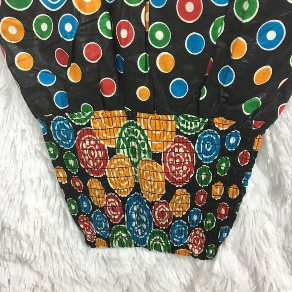 S.B Fashion Funky Bohemian Boho Hippie Pull-On Pants Loud Print Elastic Waist - Picture 5 of 8